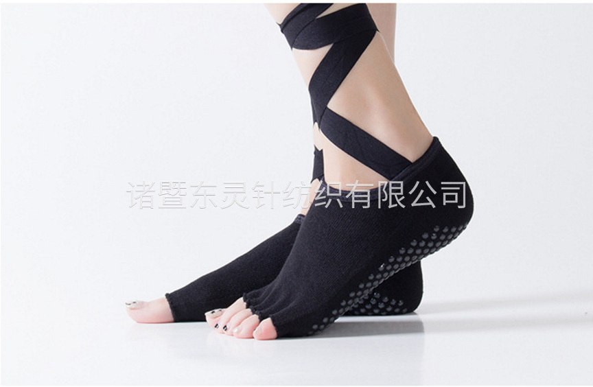 瑜伽襪露趾襪矽膠防滑純棉透氣吸汗運動襪