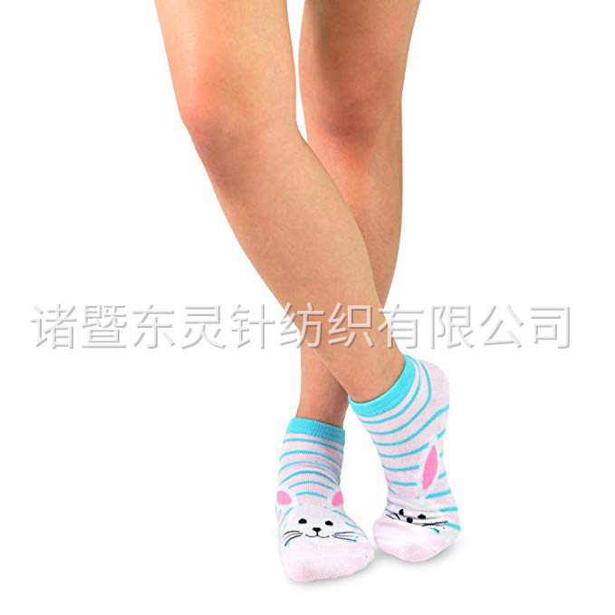 東(dōng)靈 女(nǚ)式複活節 DAY 時(shí)尚隐形船(chuán)襪6雙裝