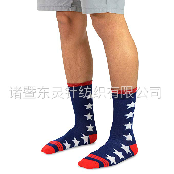 東(dōng)靈 男(nán)式新穎時(shí)尚 americana 棉襪4雙裝