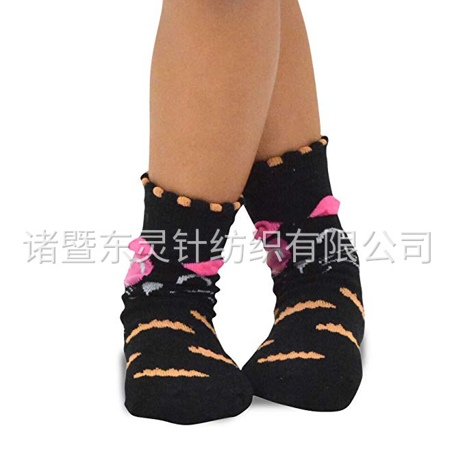 東(dōng)靈 女(nǚ)童棉質時(shí)尚趣味短(duǎn)襪 6 雙裝