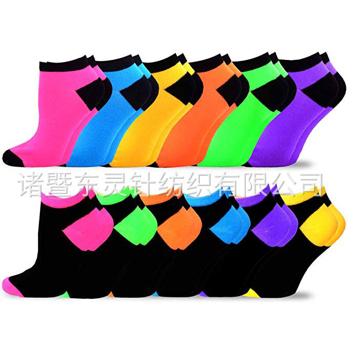 東(dōng)靈 時(shí)尚隐形/低(dī)剪裁趣味襪 12 雙裝 