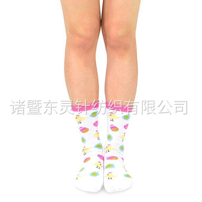 東(dōng)靈 女(nǚ)式複活節 DAY 時(shí)尚船(chuán)襪6雙裝