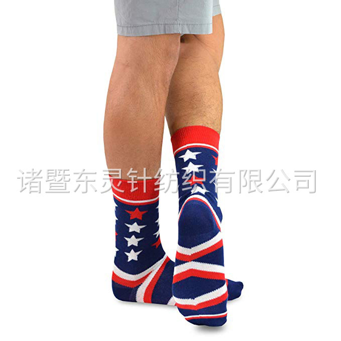 東(dōng)靈 男(nán)式新穎時(shí)尚 americana 棉襪4雙裝
