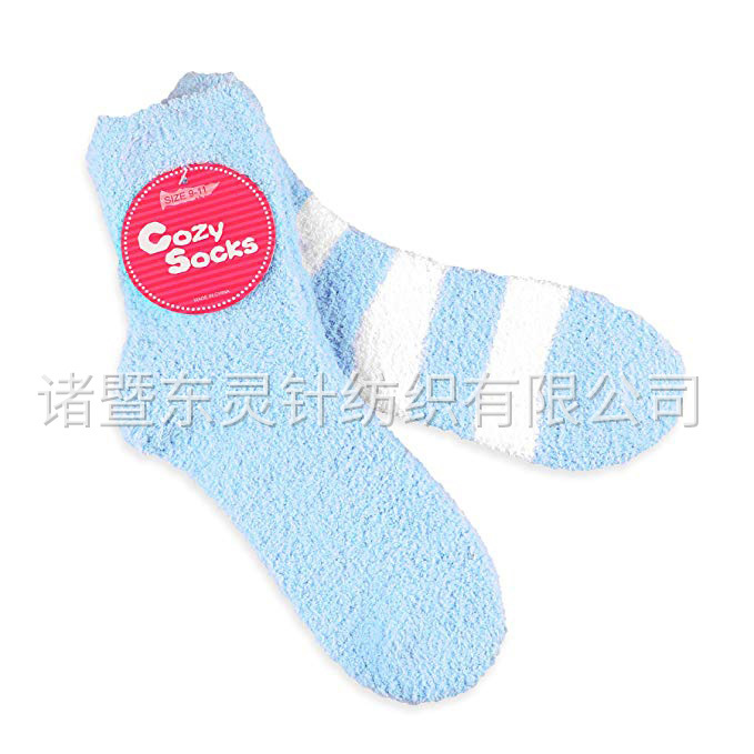 東(dōng)靈 時(shí)尚舒适毛絨拖鞋女(nǚ)式 2 雙襪