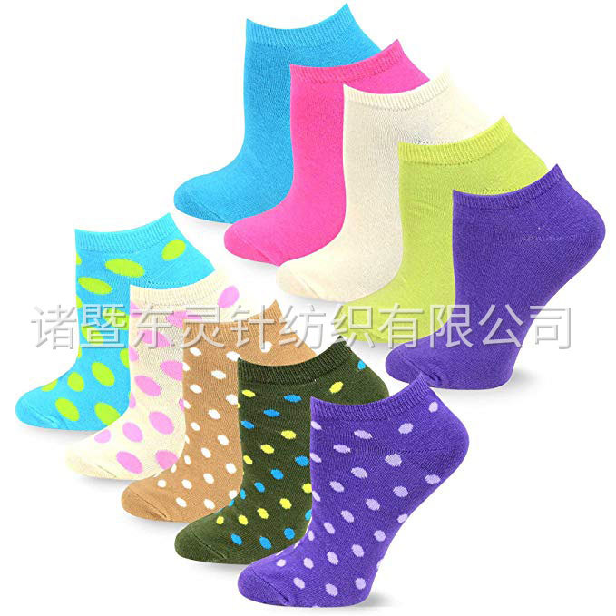 東(dōng)靈 時(shí)尚隐形/低(dī)剪裁趣味襪 12 雙裝 