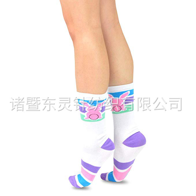 東(dōng)靈 女(nǚ)式複活節 DAY 時(shí)尚船(chuán)襪6雙裝