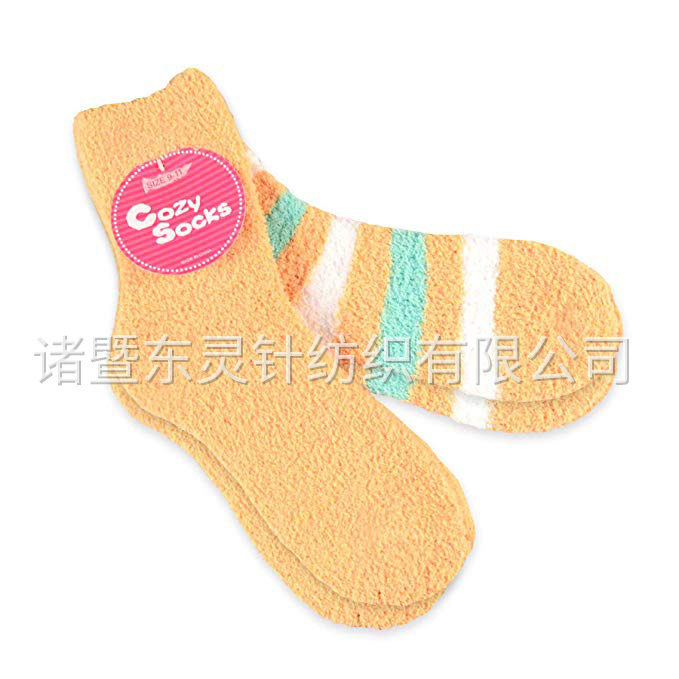 東(dōng)靈 時(shí)尚舒适毛絨拖鞋女(nǚ)式 2 雙襪