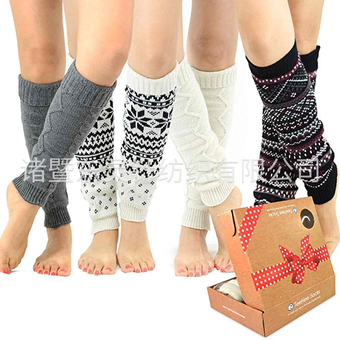 禮盒女(nǚ)式時(shí)尚暖腿套 4 件(jiàn)裝混色