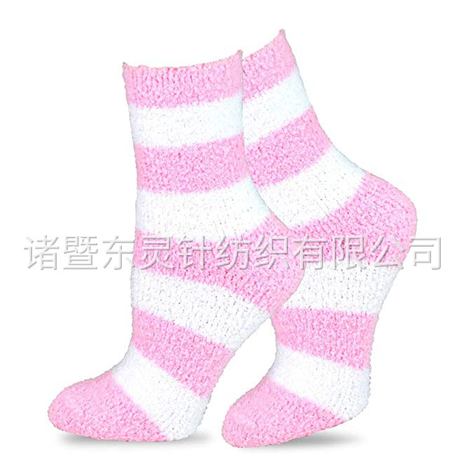 東(dōng)靈 時(shí)尚舒适毛絨拖鞋女(nǚ)式 2 雙襪