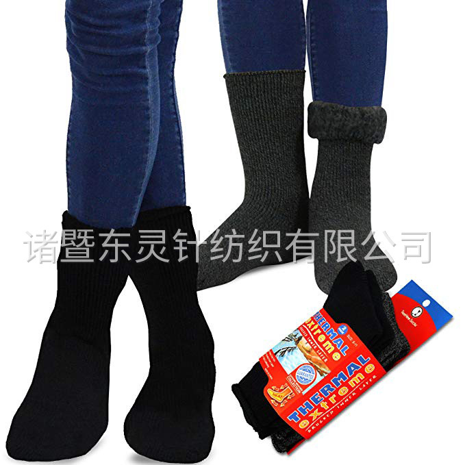 東(dōng)靈 超保暖拉絨保暖船(chuán)襪 2 雙裝